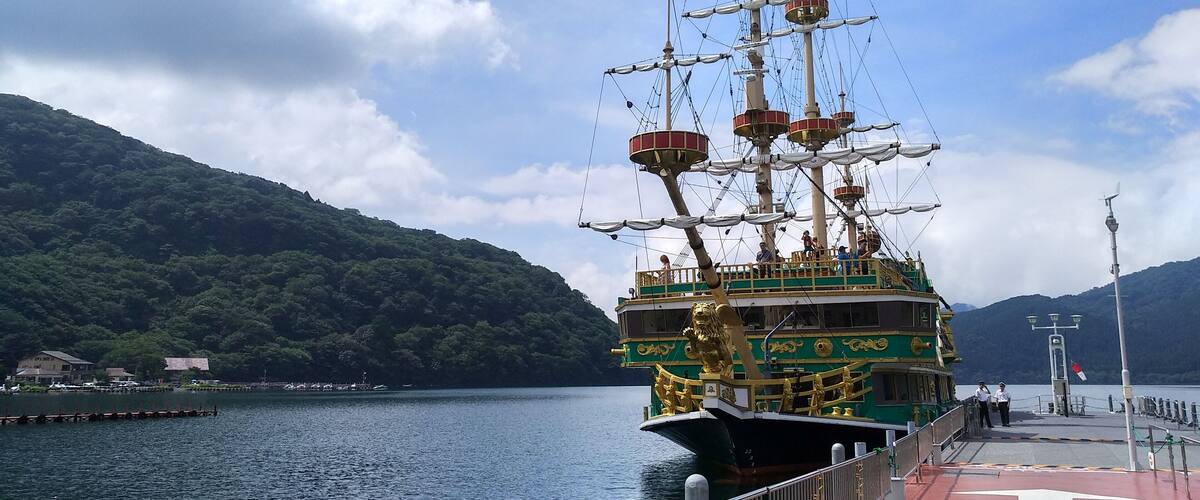 2018年7月蘆之湖的海盜船