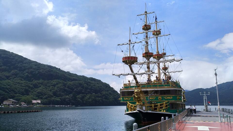 2018年7月蘆之湖的海盜船