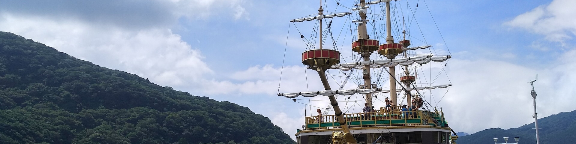 2018年7月蘆之湖的海盜船