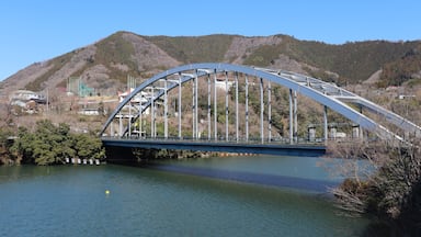 相模湖大橋(神奈川県相模原市),Lake Sagami and Sagamiko Bridge(Sagamihara City,Kanagawa Pref,Japan)