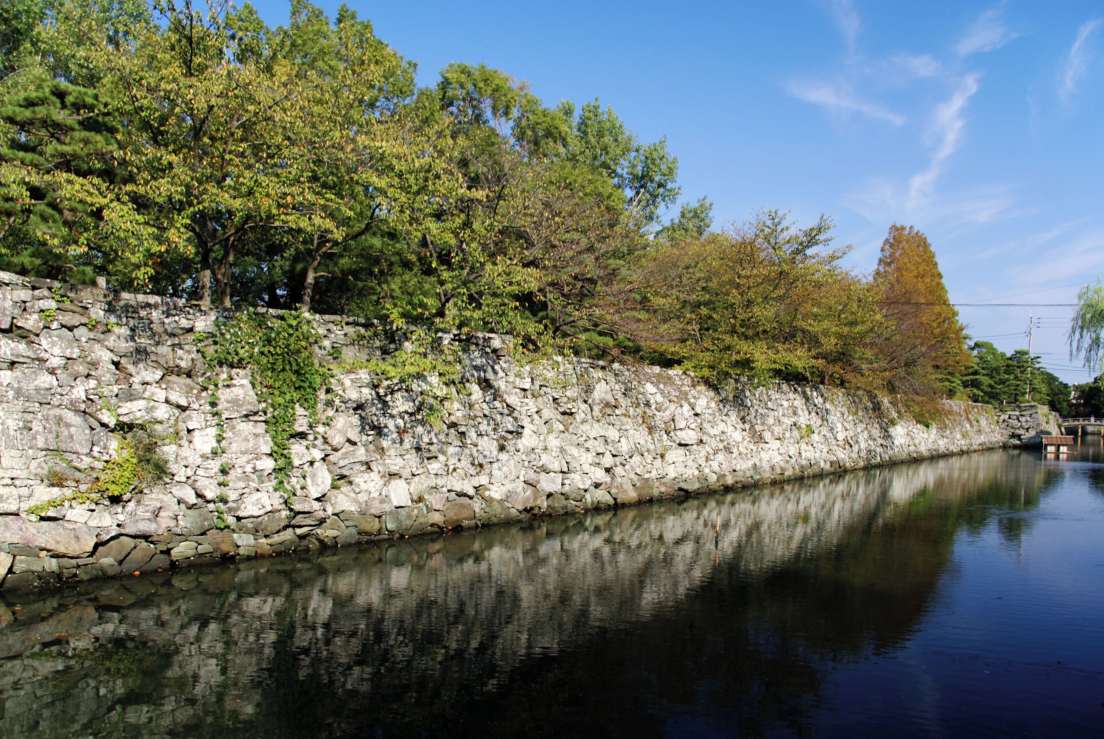 Tokushima Castle in Tokushima, Tokushima prefecture, Japan