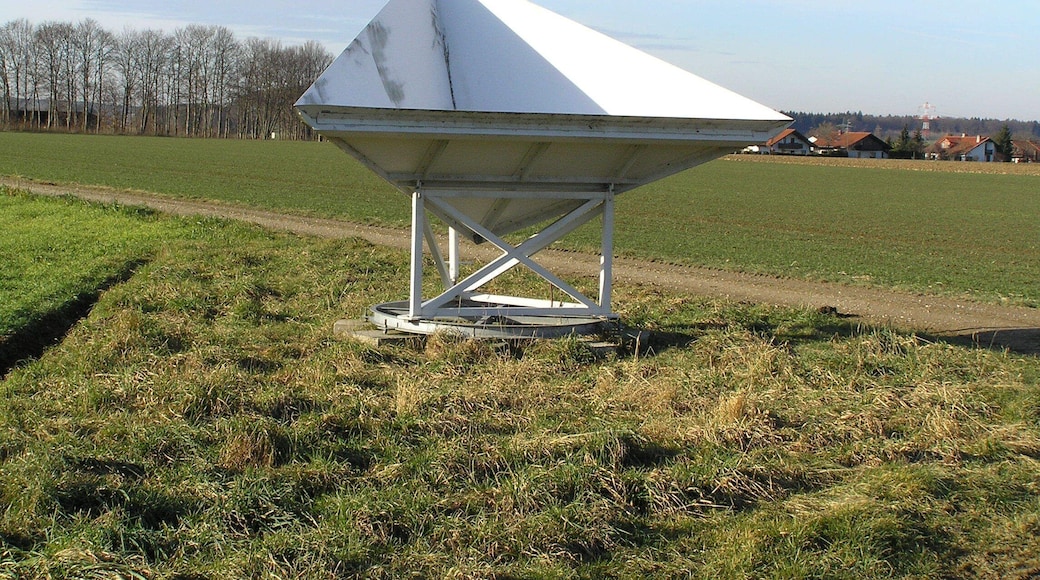 Radar corner reflector of the DLR Oberpfaffenhofen, edge length about 3 m