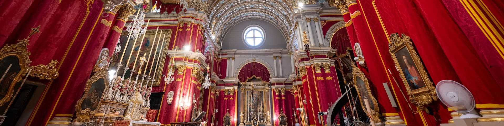 Interior of Naxxar Parish Church - Naxxar, Malta