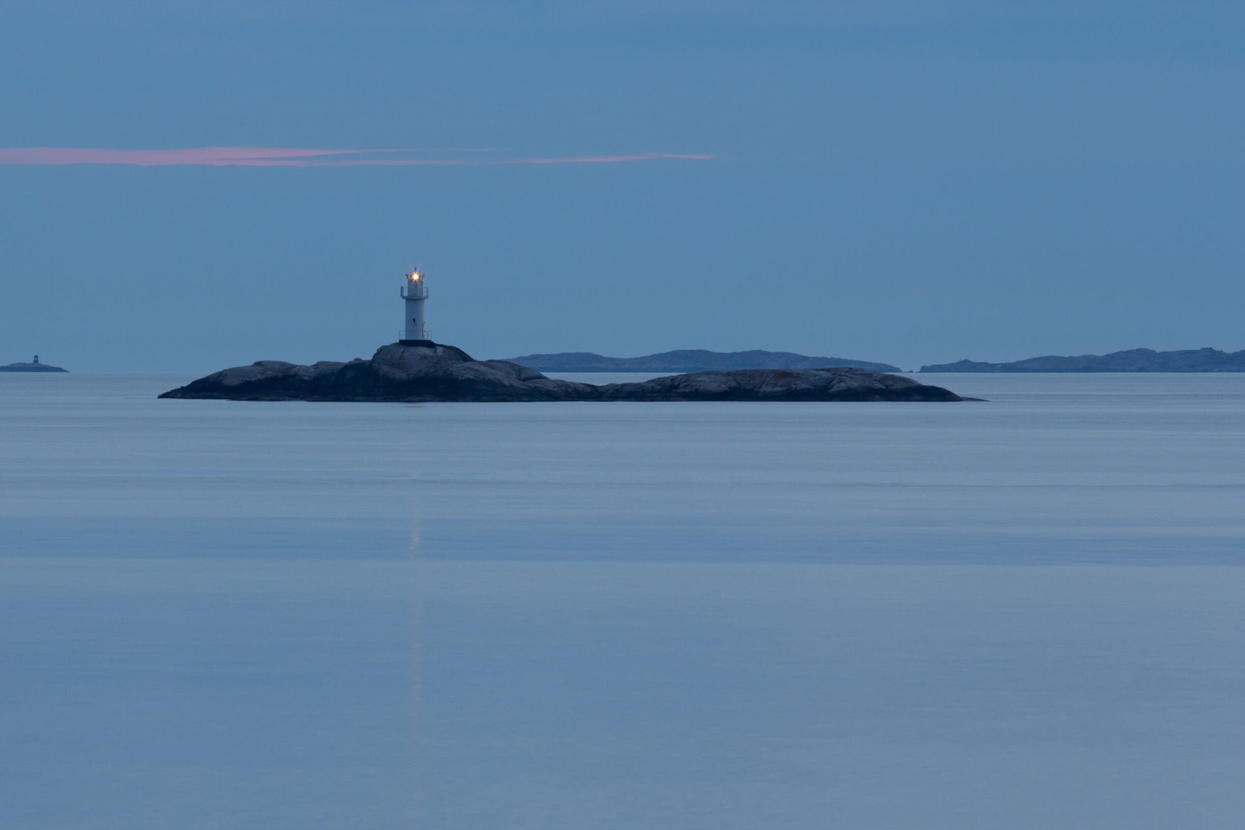 Blue hour at the Swedish west coast. 
