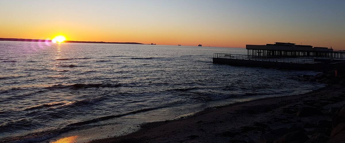Sunset in my home city Helsingbogrg.