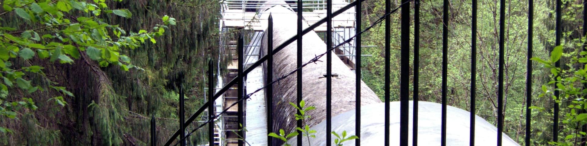 Aquädukt über den Teufelsgraben beim Ort Grub, Gemeinde Valley - Ansicht aus Richtung NordWest direkt vom Nördlichen Brückenlager aus