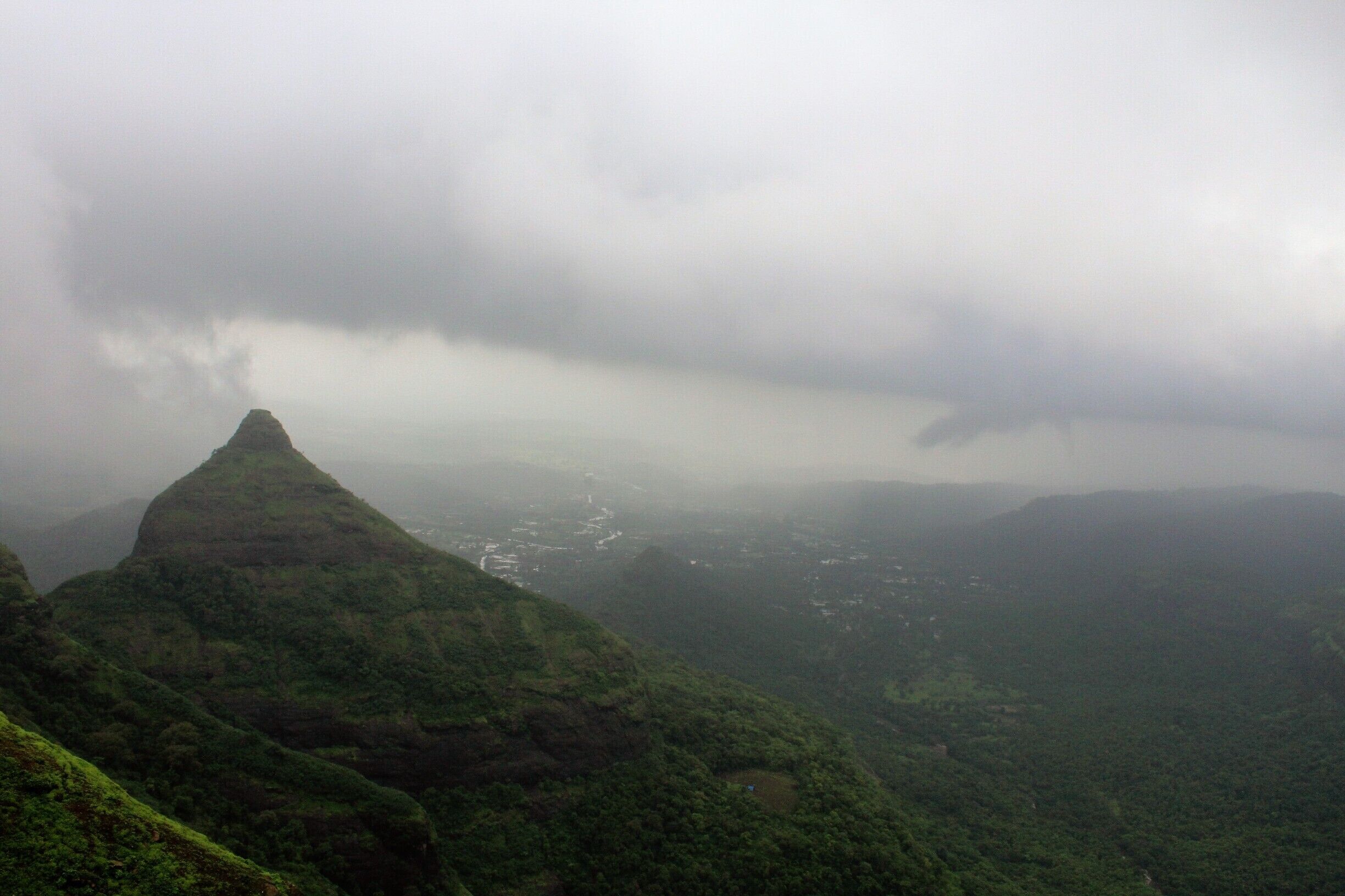lonavala is a hill station surrounded by green valleys in western India near Mumbai.
