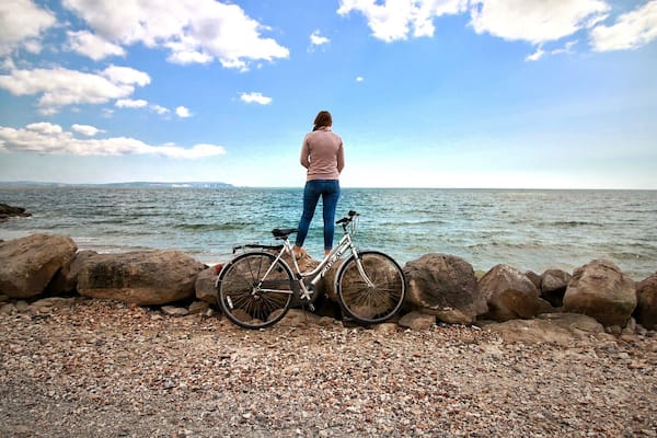 Stony beach on the south coast of England