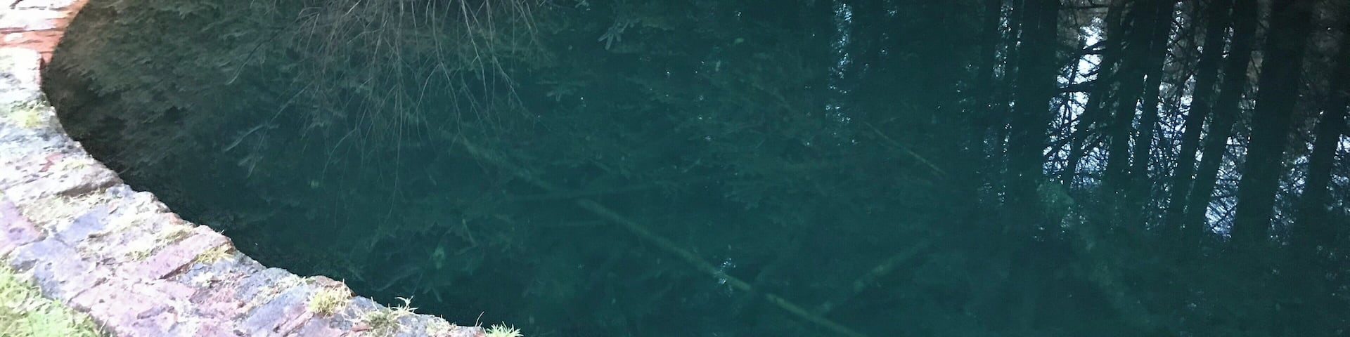 Mysterious blue pool