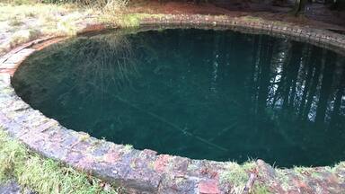 Mysterious blue pool