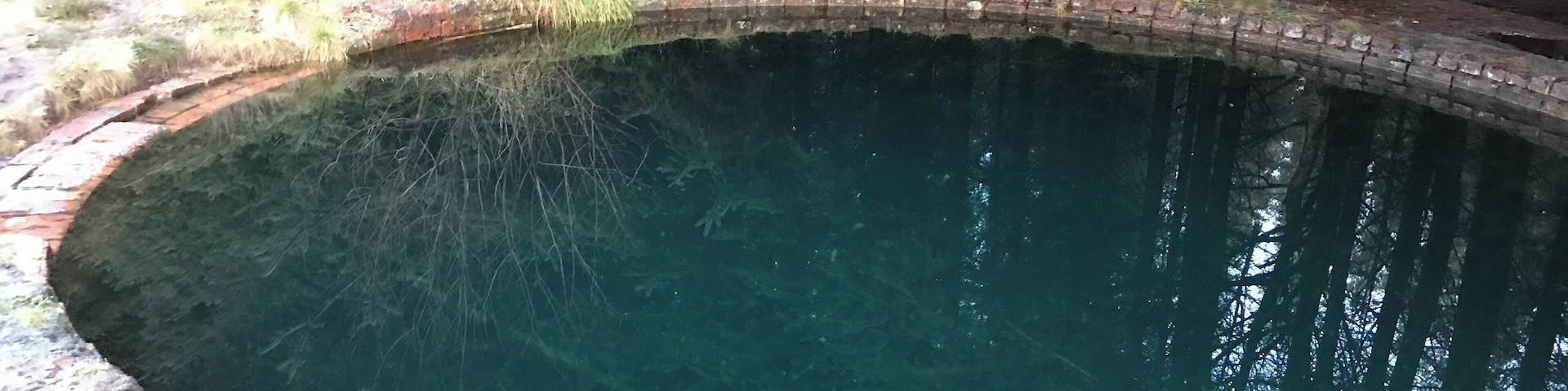 Mysterious blue pool