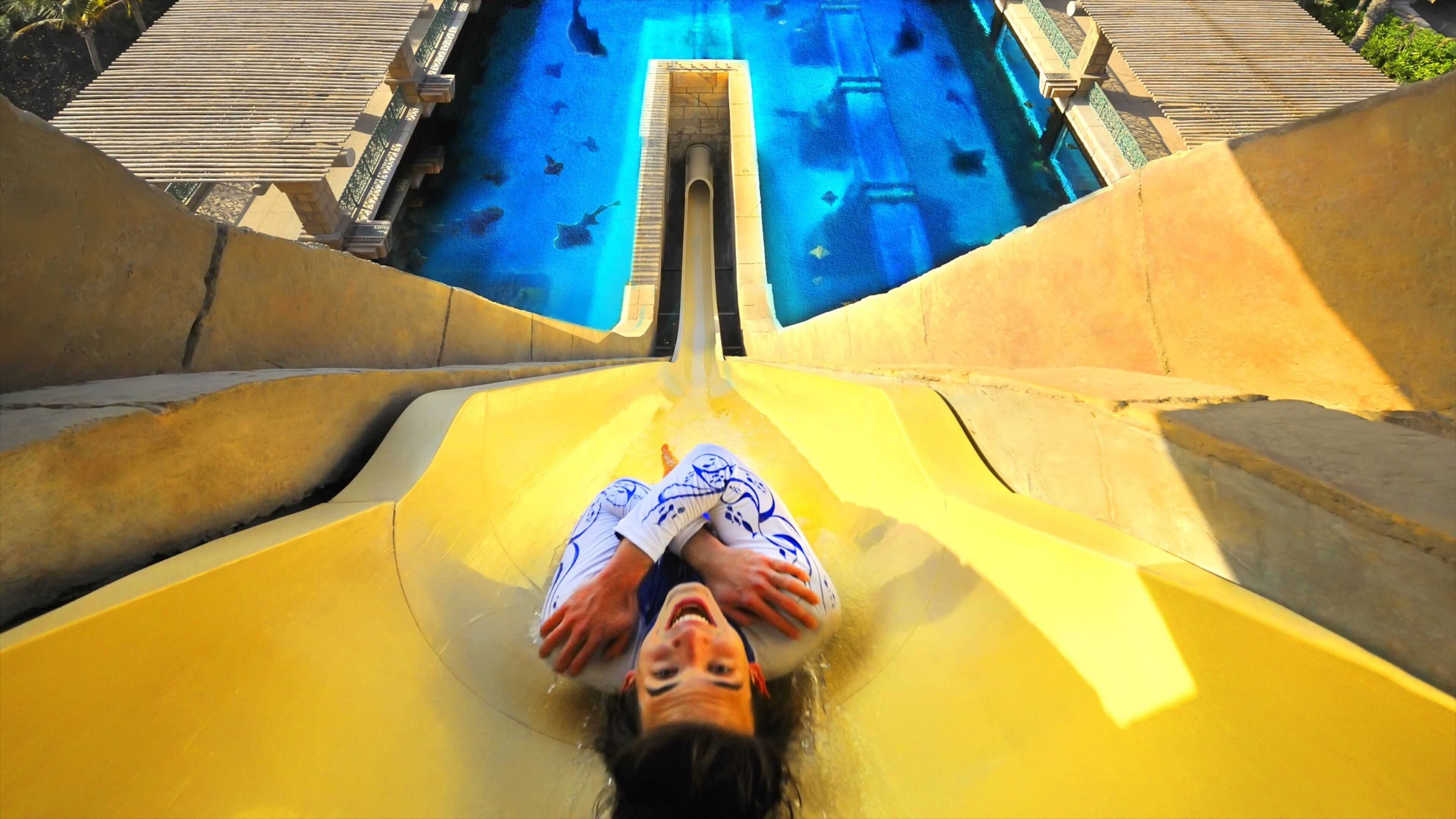 アクアベンチャー 表示 ウォーターパーク 及び 女性 (個人)