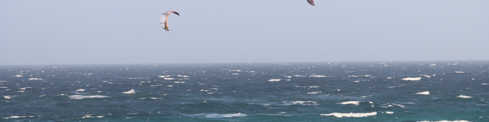 Kite surfing in Aruba.