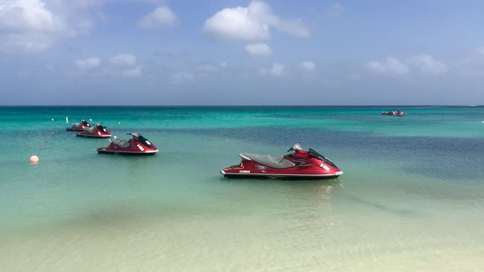 Warm blue and green water. It is difficult to return home from this tropical paradise.