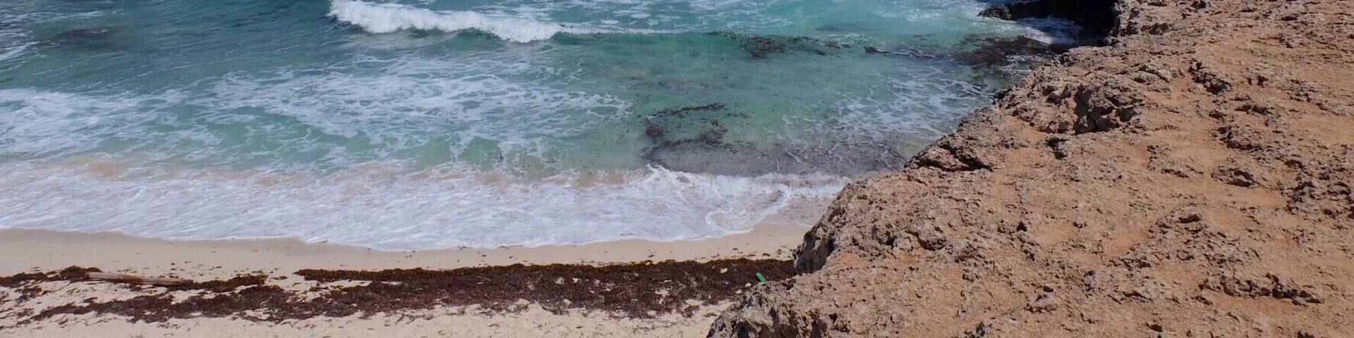 Small cove beach inside Arikok National Park #beach #cove #aruba