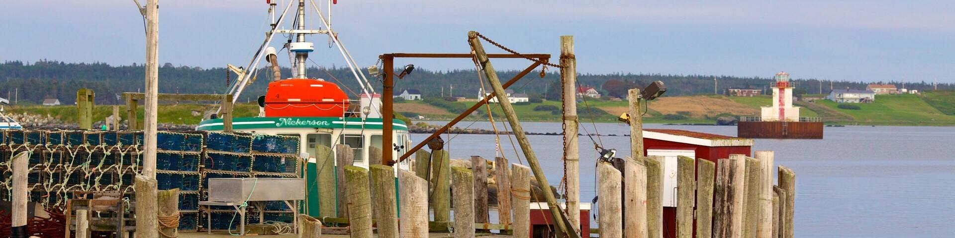 Yarmouth showing a marina