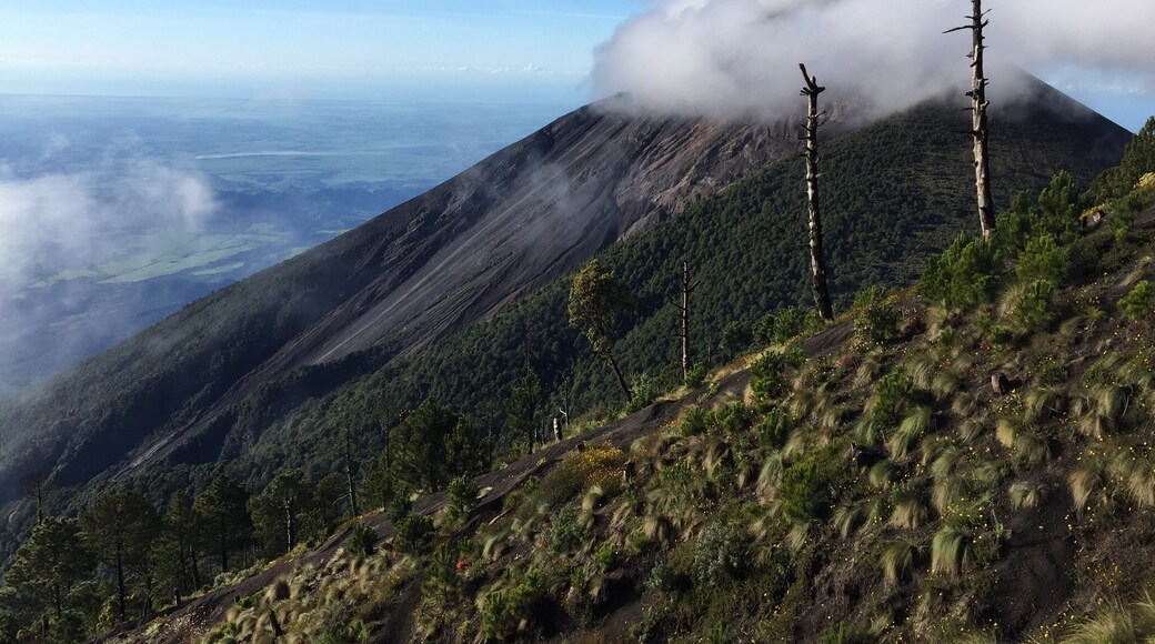 Climbing up Acatenango volcano, sleeping in tents in the base camp by 5degrees, and having the opportunity to see this éruption out of Fuego volcano, in the morning is priceless.... 🌋