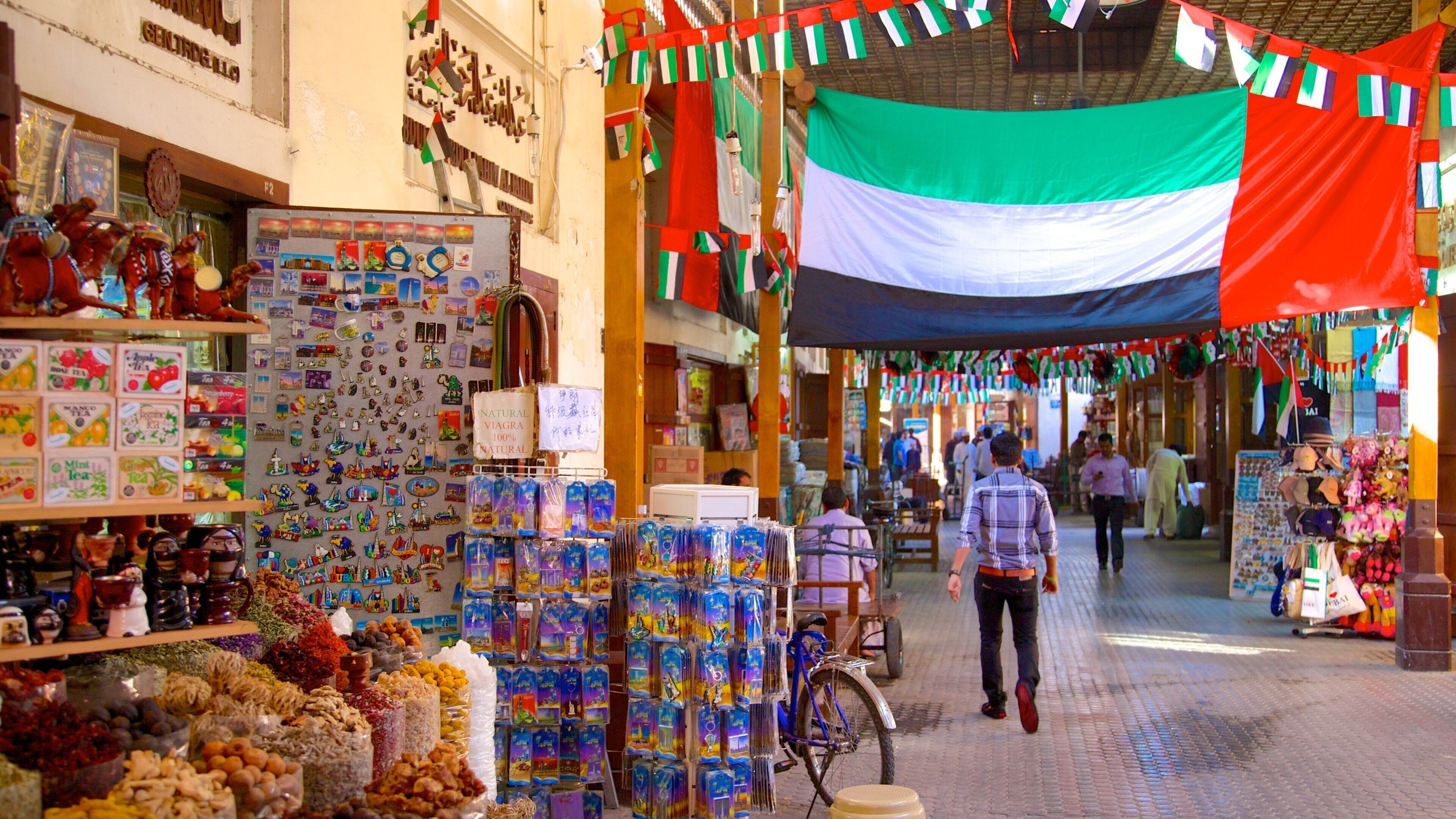 Kryddmarknad som visar shopping och marknader