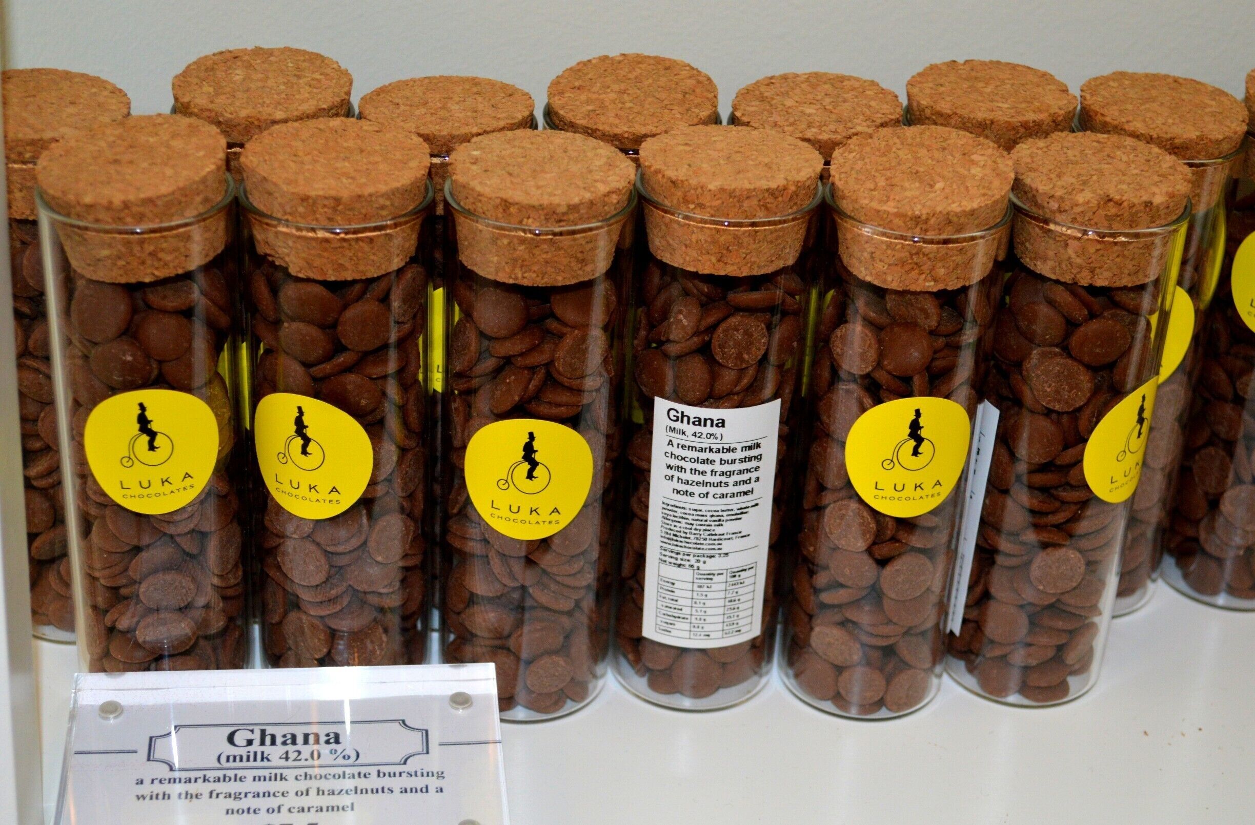 I think these chocolate tubes make for great gifts.  A variety of different chocolate flavours which are well described.  
Please check out my facebook blog for more details.
www.facebook.com/4pairsofItchyFeet   