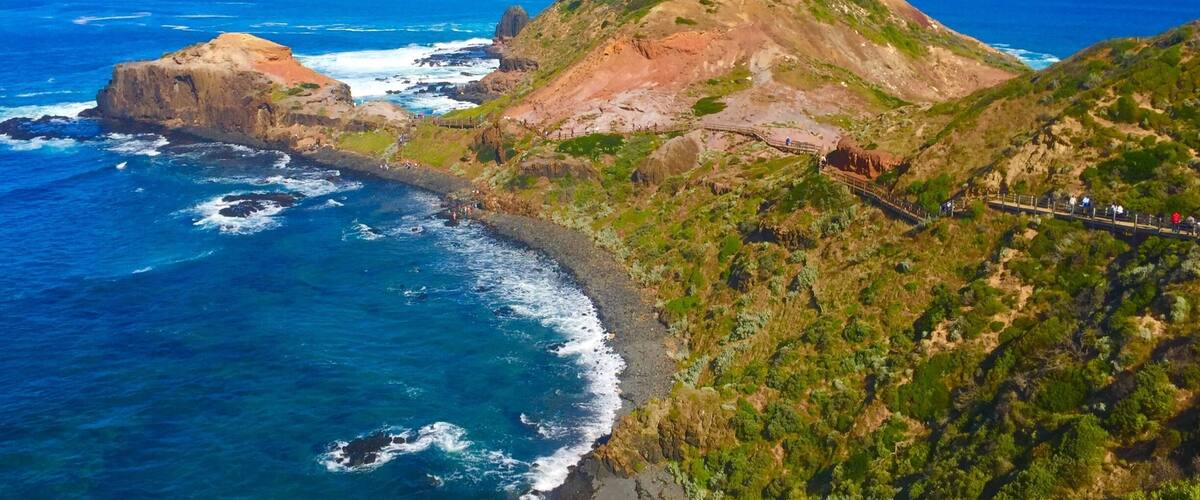 A nice place to visit on Victoria's Mornington Peninsula. A lot of great walks begin here as well, and the lighthouse and the short walk to the cape are quite popular.