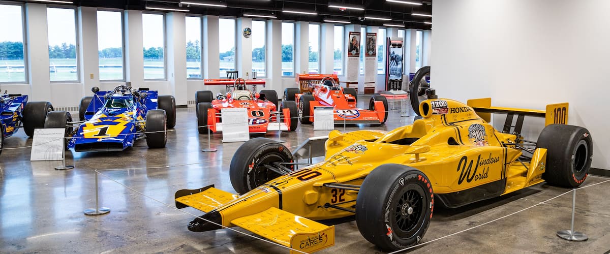 Indianapolis Motor Speedway Hall of Fame Museum featuring interior views