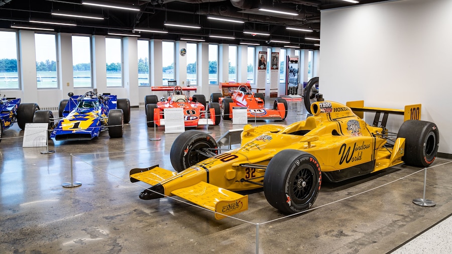 Indianapolis Motor Speedway Hall of Fame Museum featuring interior views