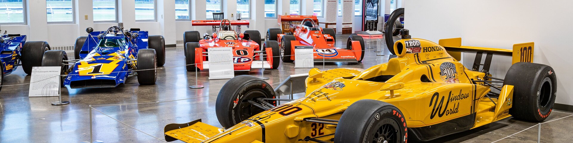 Indianapolis Motor Speedway Hall of Fame Museum featuring interior views