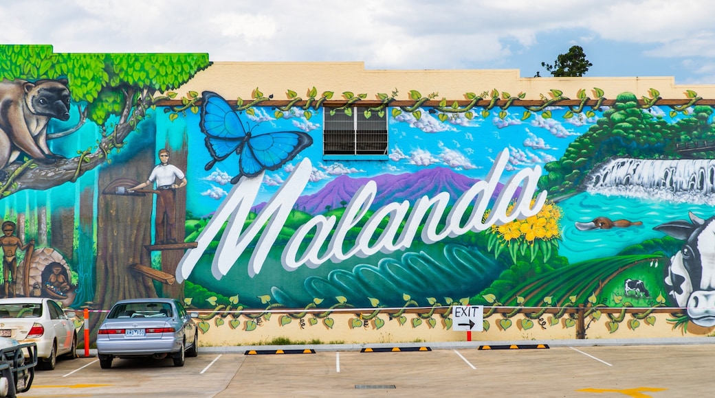 Malanda featuring outdoor art