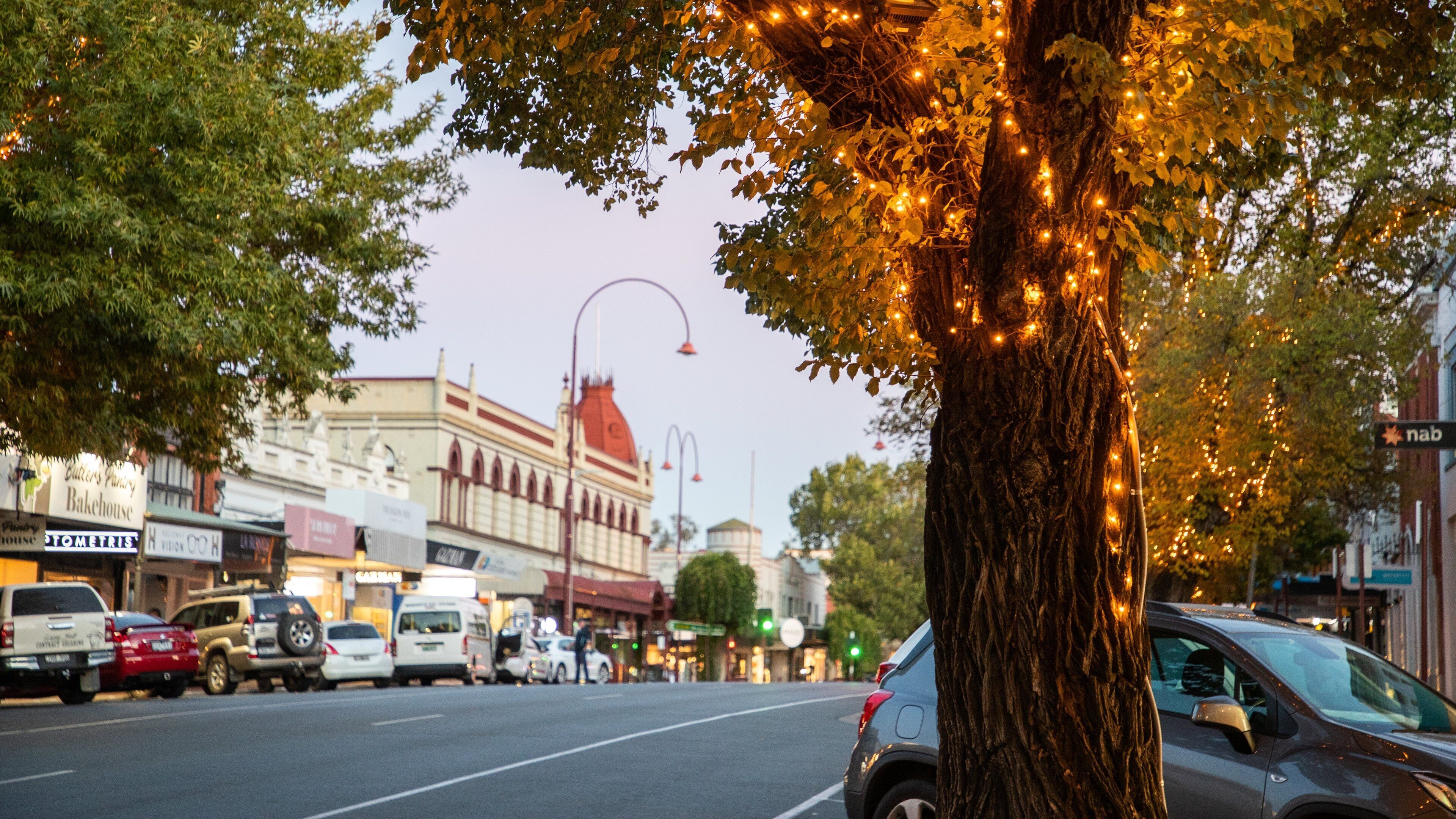 Wangaratta which includes a small town or village