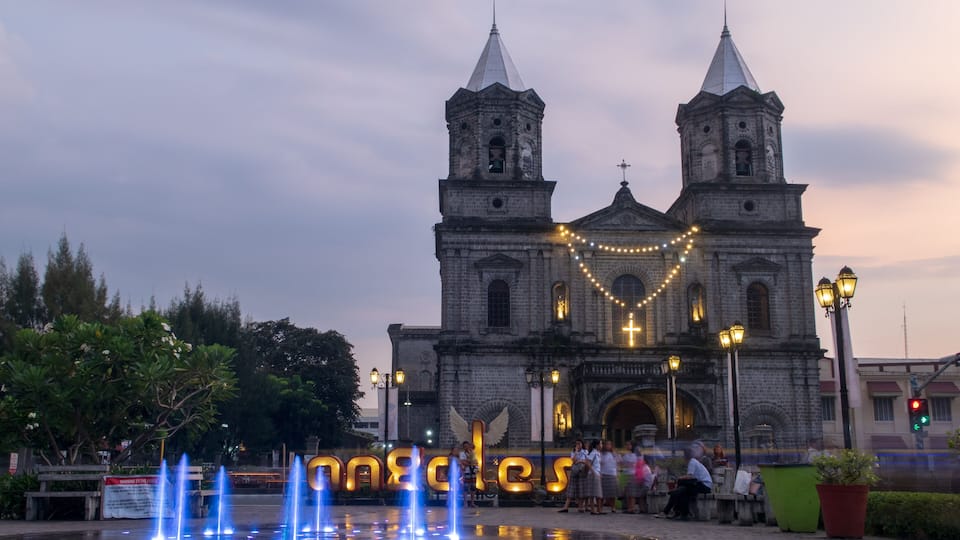 Holy Rosary Parish Church in Angeles, Pampanga, the Philippines