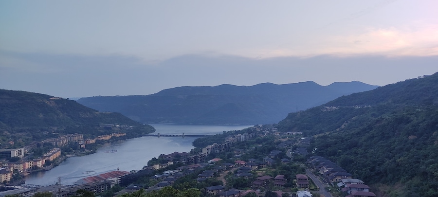 view of the city of lavasa hill