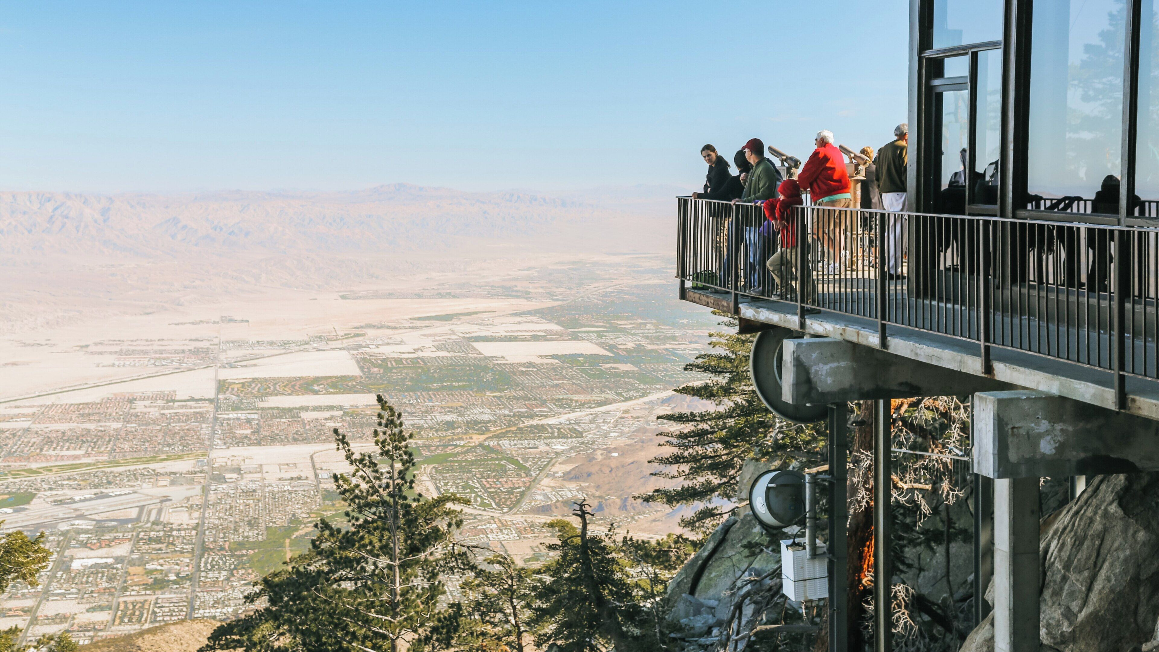 Visit to Palm Springs Aerial Tramway offers breathtaking views of the desert landscape from the mountaintop in California