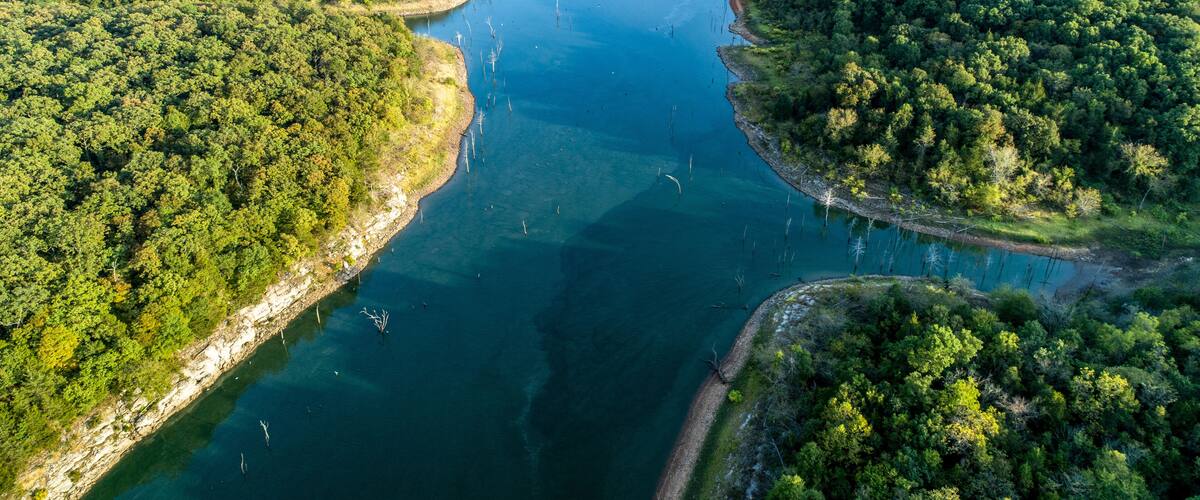 aerial view of Truman Lake