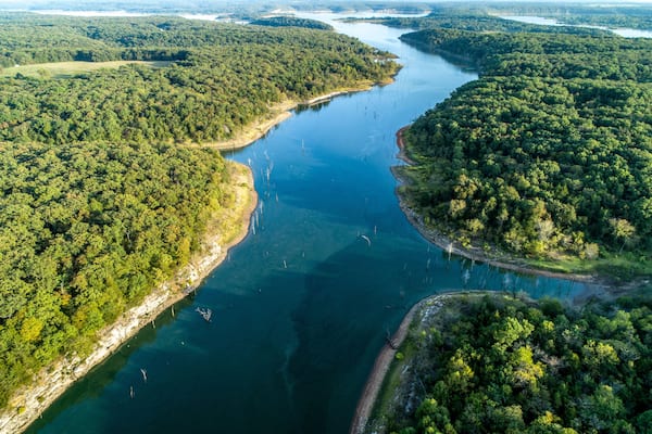 aerial view of Truman Lake