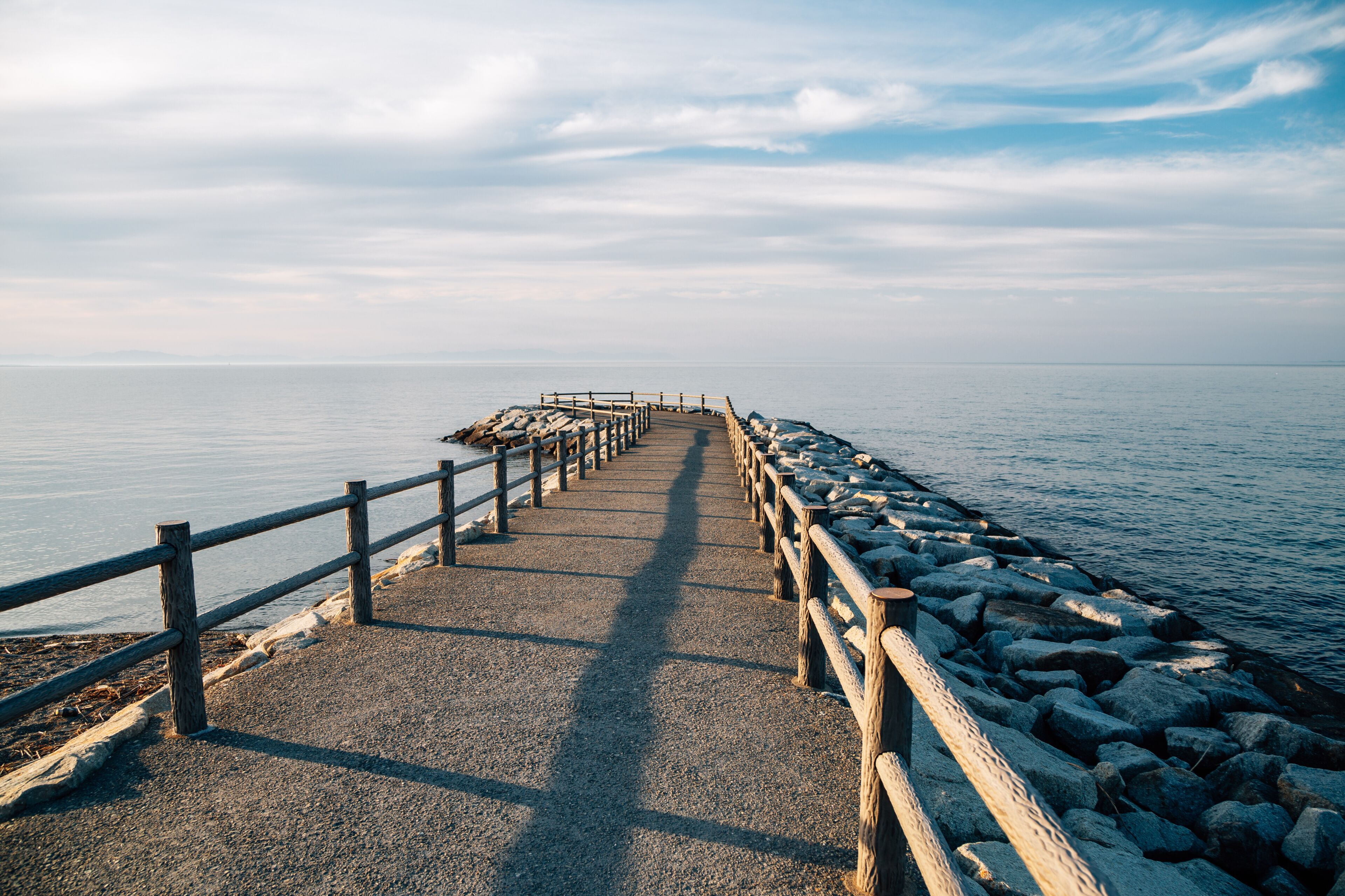 Futaminoura bay and seaside road in Ise, Mie, Japan
