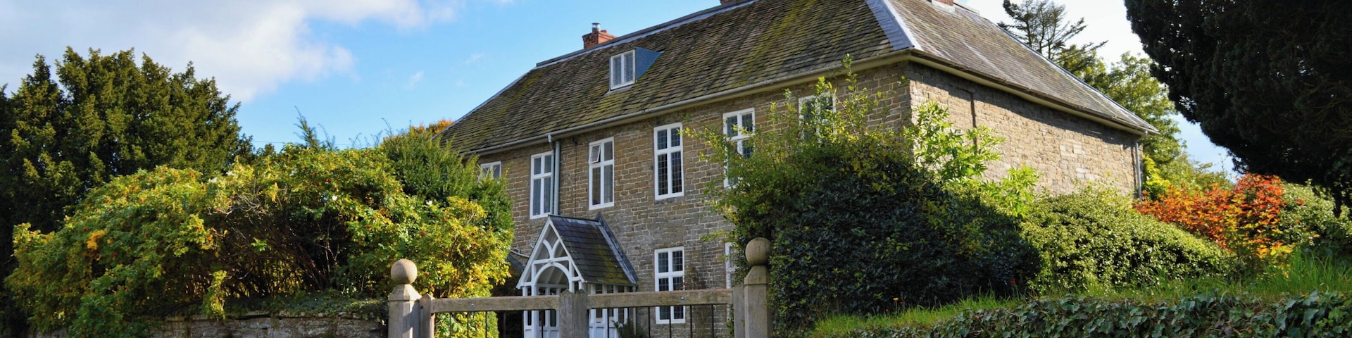 Photograph of the former Vicarage, Clun, Shropshire, England