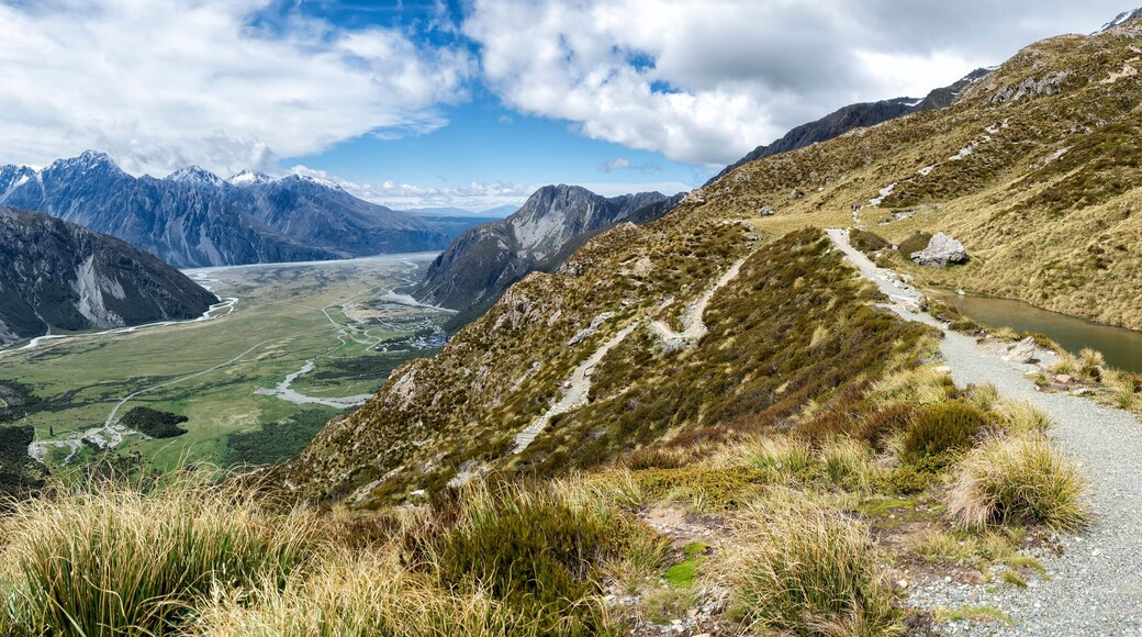 Sealy Tarns Track view, Aoraki, Mount Cook, New Zealand, NZ