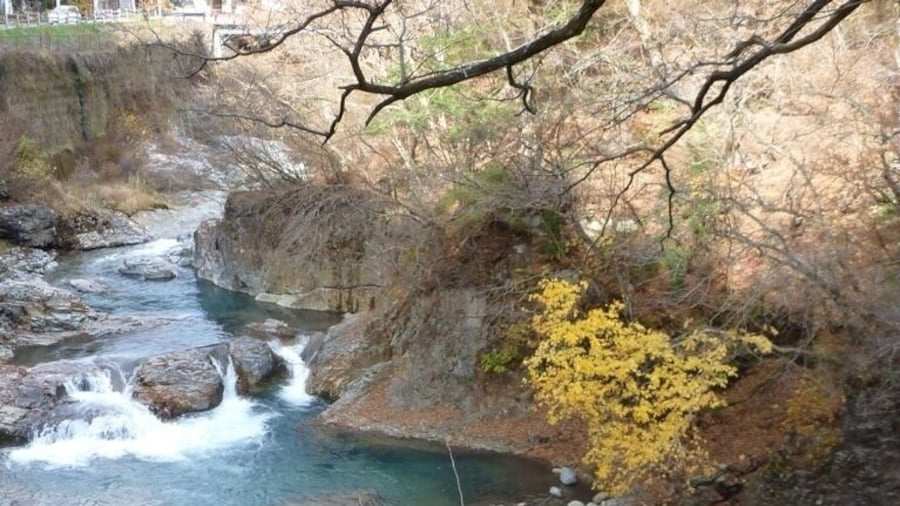 Shima river is blue water @ Ouketsu.🌀