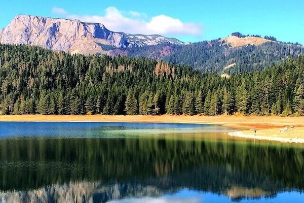 The perfect reflection - Crno Jezero (Black Lake) in Zabljak. Zalbjak is more known as a ski destination but Crno Jezero is a must visit if you're in Zabljak, all year round.