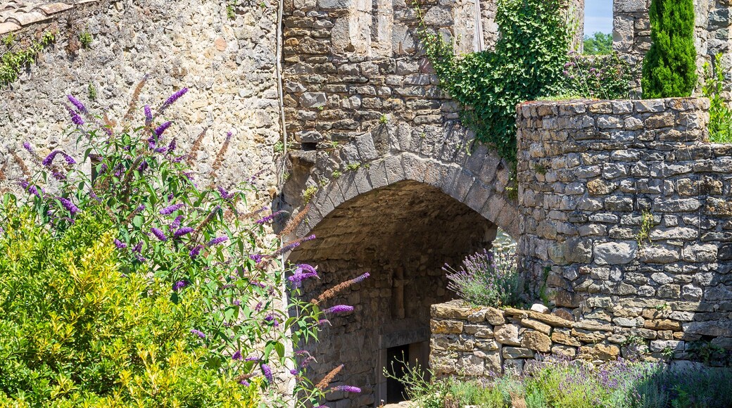 Soyans, medieval village in Drôme, southeastern France. The old village is dominated by the Romanesque church Saint-Marcel and the ruins of the castle.