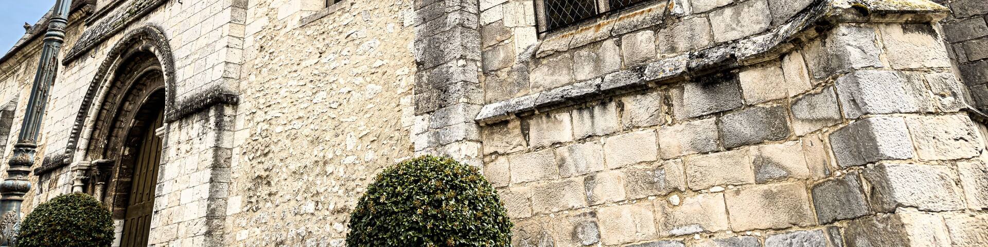 Traditional Cathedral building in Etampes, France