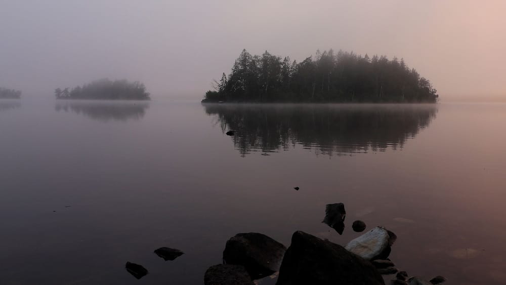 quiet lake view
