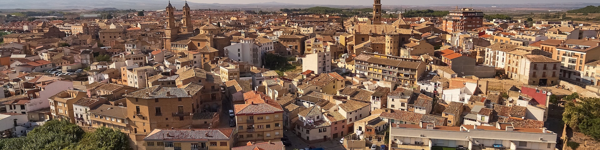 Corella village in Navarra province, Spain