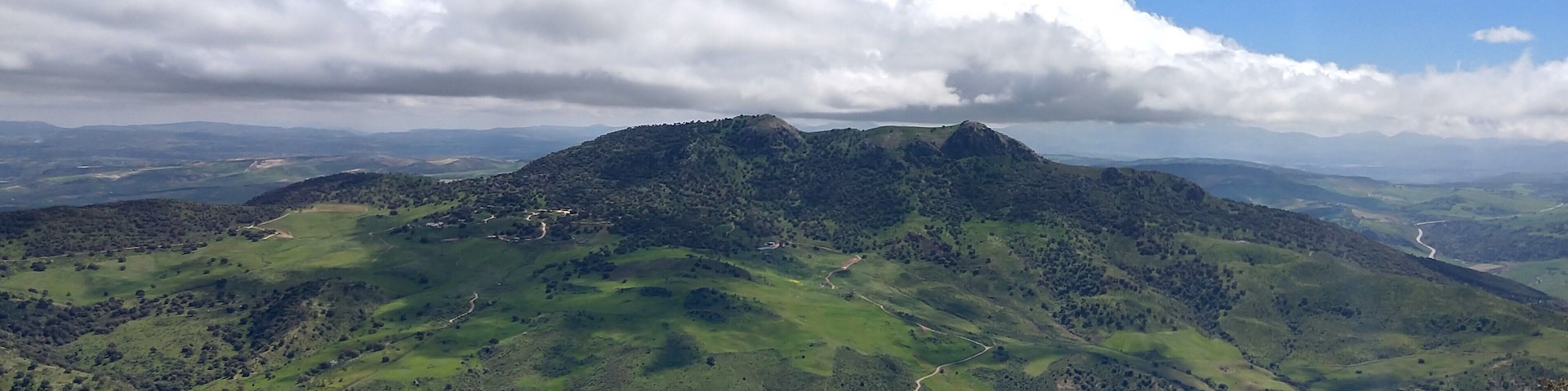 Vista del Pico Malaver en abril de 2018 desde el vecino Pico Lagarín