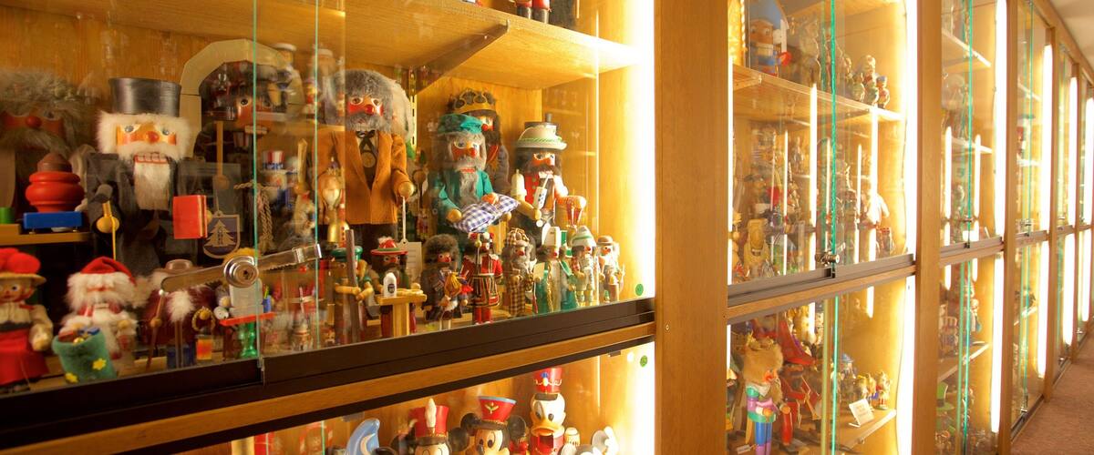Leavenworth Nutcracker Museum featuring interior views