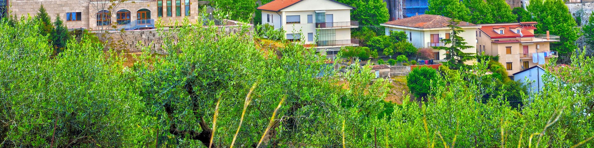 characteristic historic center in Eboli, Italy