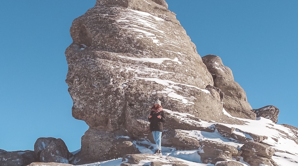 What does this rock in the Bucegi Mountains of Romania remind you of? Yup, that's right! The Egyptian Sphinx 😊
Every year, on November 28, hundreds of people meet at the Sphinx at sunset, when the gentle rays of sun go down forming a magical pyramid around the statue, which is believed to emit positive energy ✨
But this weirdly shaped rock is object of many other legends. Some say that the Egyptian and the Romanian Sphinxes are somehow linked by a tunnel of time and that the Egyptian were inspired by the shape of this rock. Some people claim that an ancient civilization carved this rock to represent some sort of supreme god. Others say that the Sphinx on top of Bucegi Mountains is evidence of the existence of an alien civilization that would have left behind several constructions, including this one 😊
I love to learn this kind of legends 😊 and you?
#nature #romania #bucegi