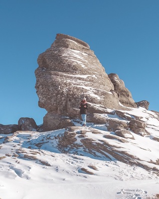 What does this rock in the Bucegi Mountains of Romania remind you of? Yup, that's right! The Egyptian Sphinx 😊
Every year, on November 28, hundreds of people meet at the Sphinx at sunset, when the gentle rays of sun go down forming a magical pyramid around the statue, which is believed to emit positive energy ✨
But this weirdly shaped rock is object of many other legends. Some say that the Egyptian and the Romanian Sphinxes are somehow linked by a tunnel of time and that the Egyptian were inspired by the shape of this rock. Some people claim that an ancient civilization carved this rock to represent some sort of supreme god. Others say that the Sphinx on top of Bucegi Mountains is evidence of the existence of an alien civilization that would have left behind several constructions, including this one 😊
I love to learn this kind of legends 😊 and you?
#nature #romania #bucegi