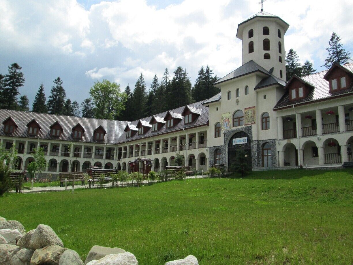 Caraiman Monastery grounds.