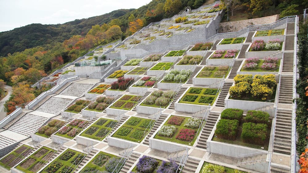 Yumebutai is a conference center, hotel, and memorial designed by Tadao Ando. While Awaji island might not be on the typical tourist path, you could spend hours exploring the grounds of this magnificent place. We enjoyed a picnic lunch on one of the verandas overlooking the "100 squares" of terraced gardens. If you go mid-week, you'll feel like you have the entire place to yourself!